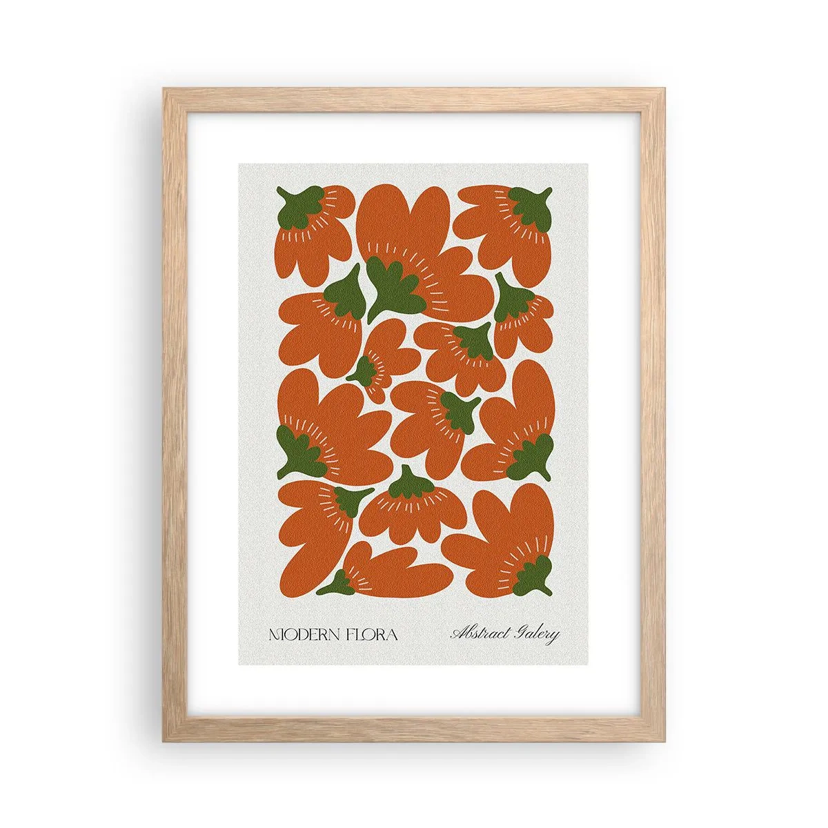 Affiche dans un chêne clair - Poster - La vie des fleurs - 30x40 cm