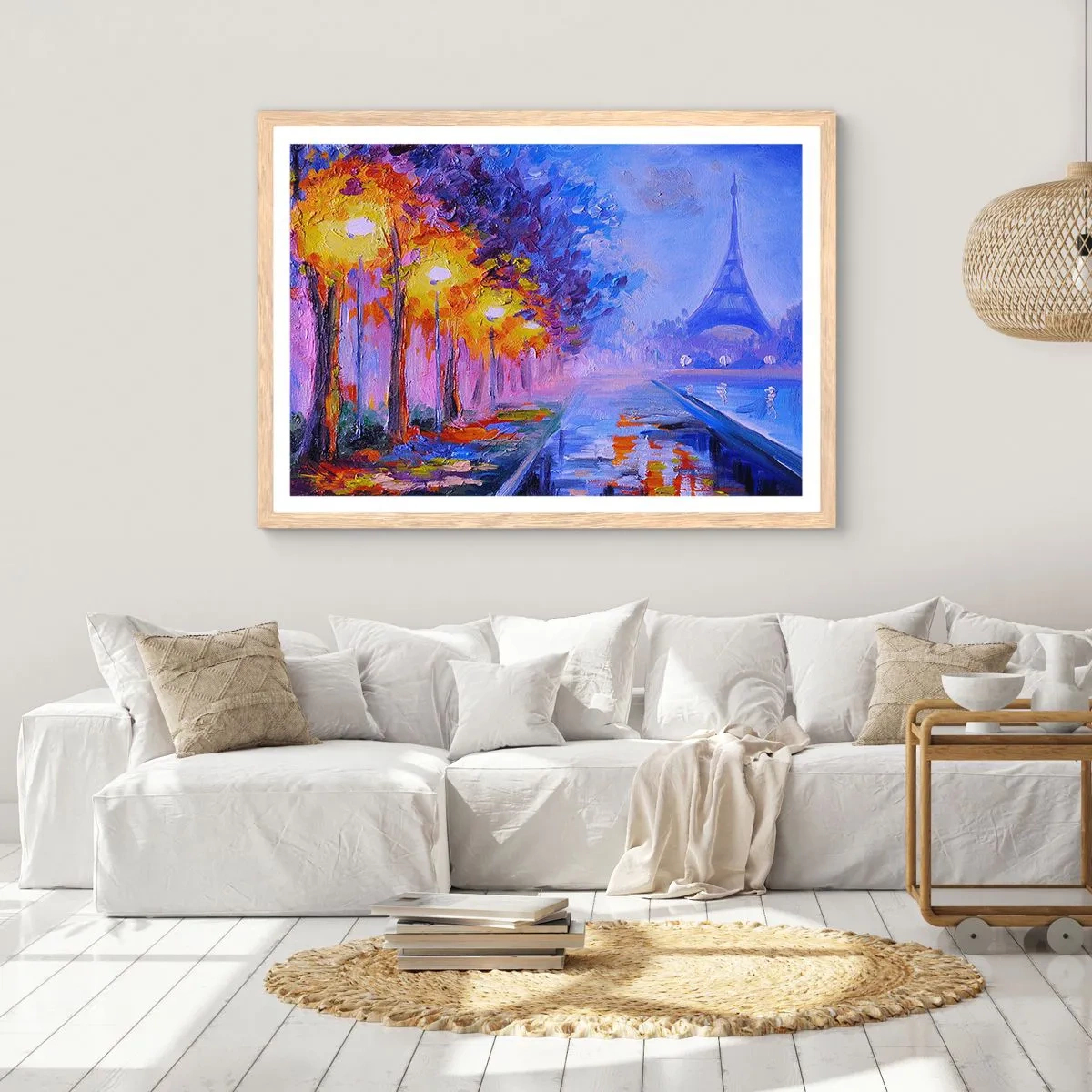 Affiche dans un chêne clair - Poster - Une ballade idéale - 40x30 cm