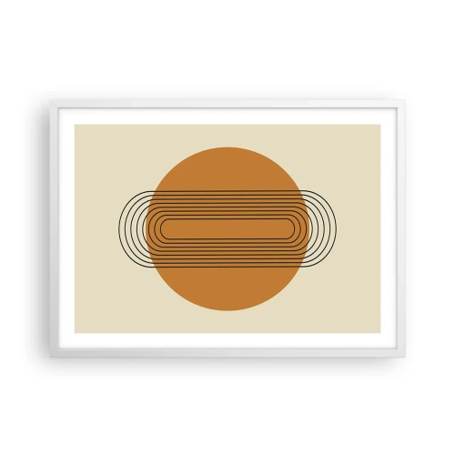 Affiche dans un cadre blanc - Poster - Plan idéal - 70x50 cm