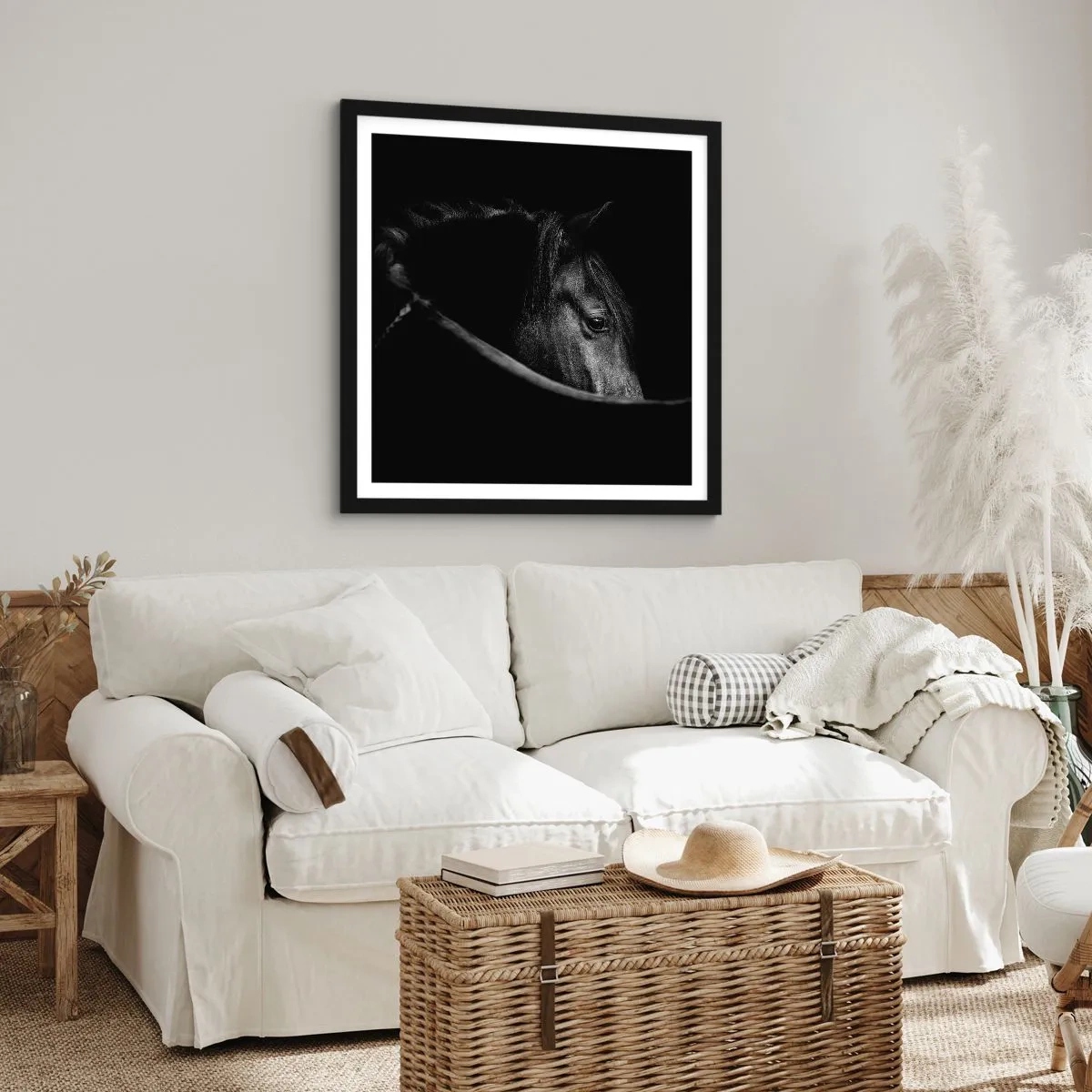 Affiche dans un cadre noir - Poster - Prince Noir - 30x30 cm