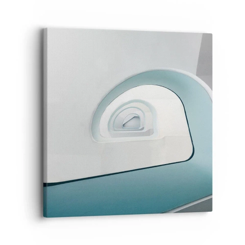 Impression sur toile - Image sur toile - Au profondeur du bleu - 30x30 cm