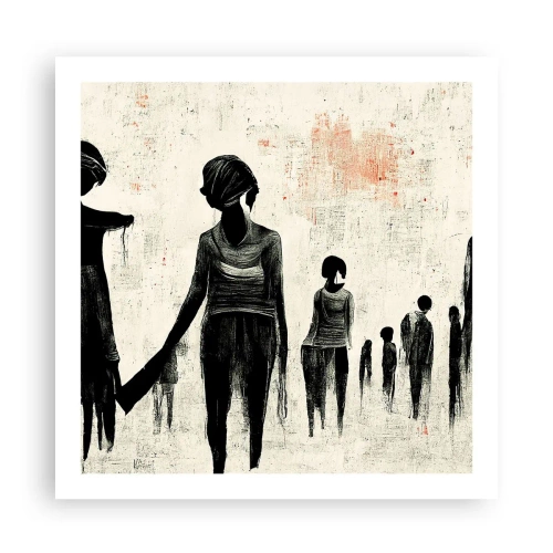 Affiche - Poster - Contre la solitude - 60x60 cm