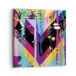 Impression sur toile - Image sur toile - De haut en bas - 40x40 cm