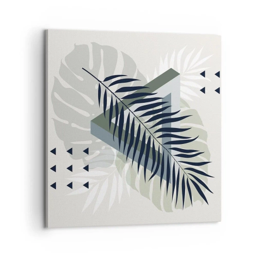 Impression sur toile - Image sur toile - Nature et géométrie - deux odres? - 60x60 cm