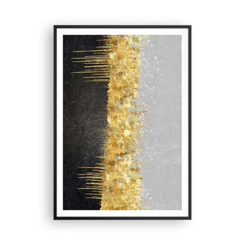 Affiche dans un cadre noir - Poster - Vers l'intérieur et vers le haut - 70x100 cm