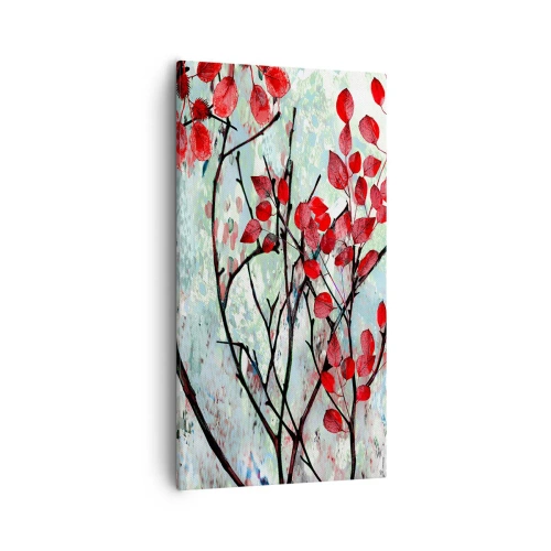 Impression sur toile - Image sur toile - Arbre en écarlate - 55x100 cm