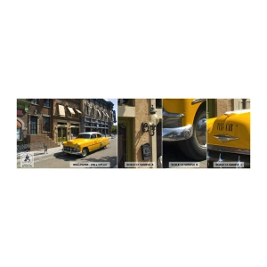 Échantillon de Papier Peint Autocollant Deluxe Sticker - Il y a longtemps en Amérique - Ville, Taxi, New York - 100x30 cm