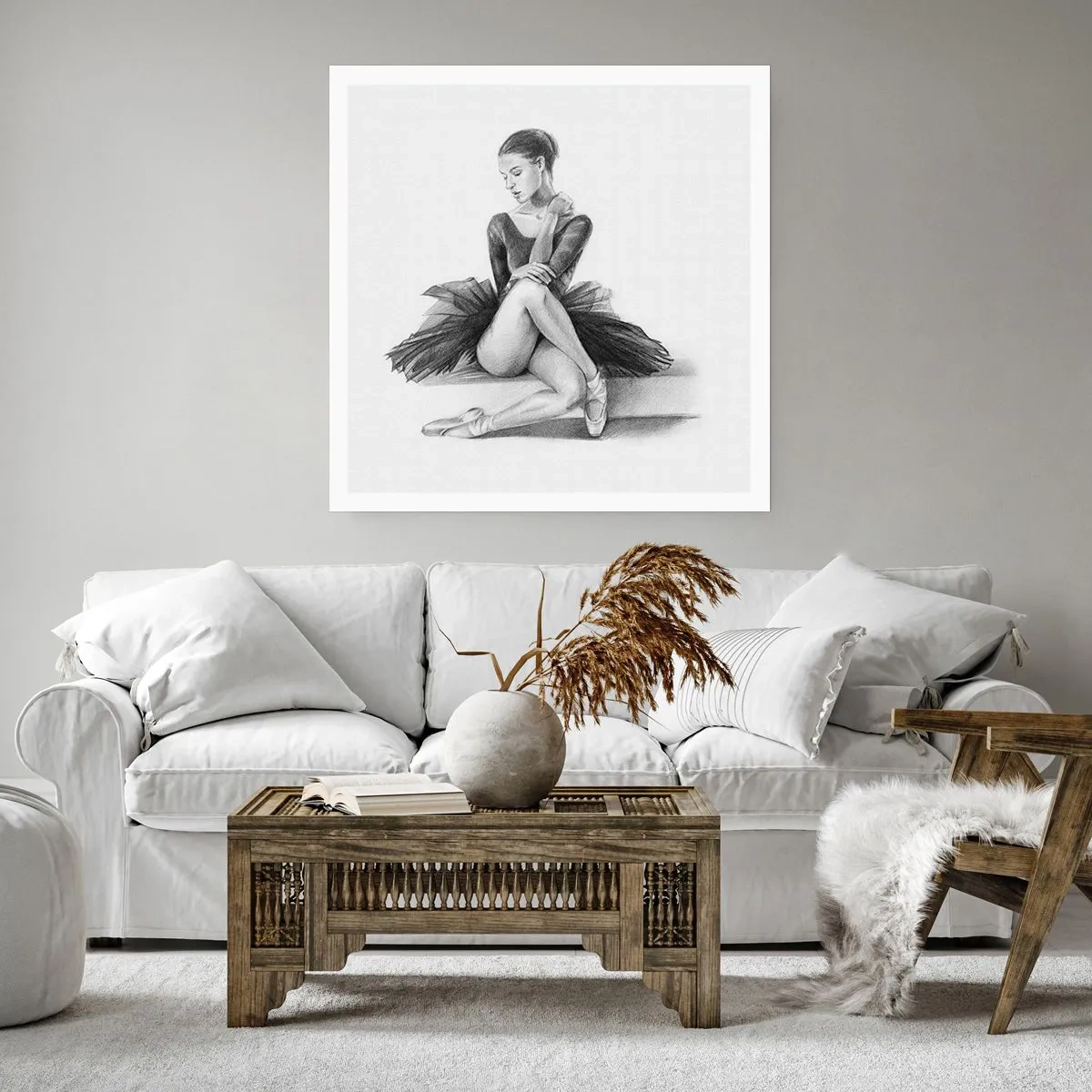 Affiche - Poster - Envoutée par la danse - 40x40 cm