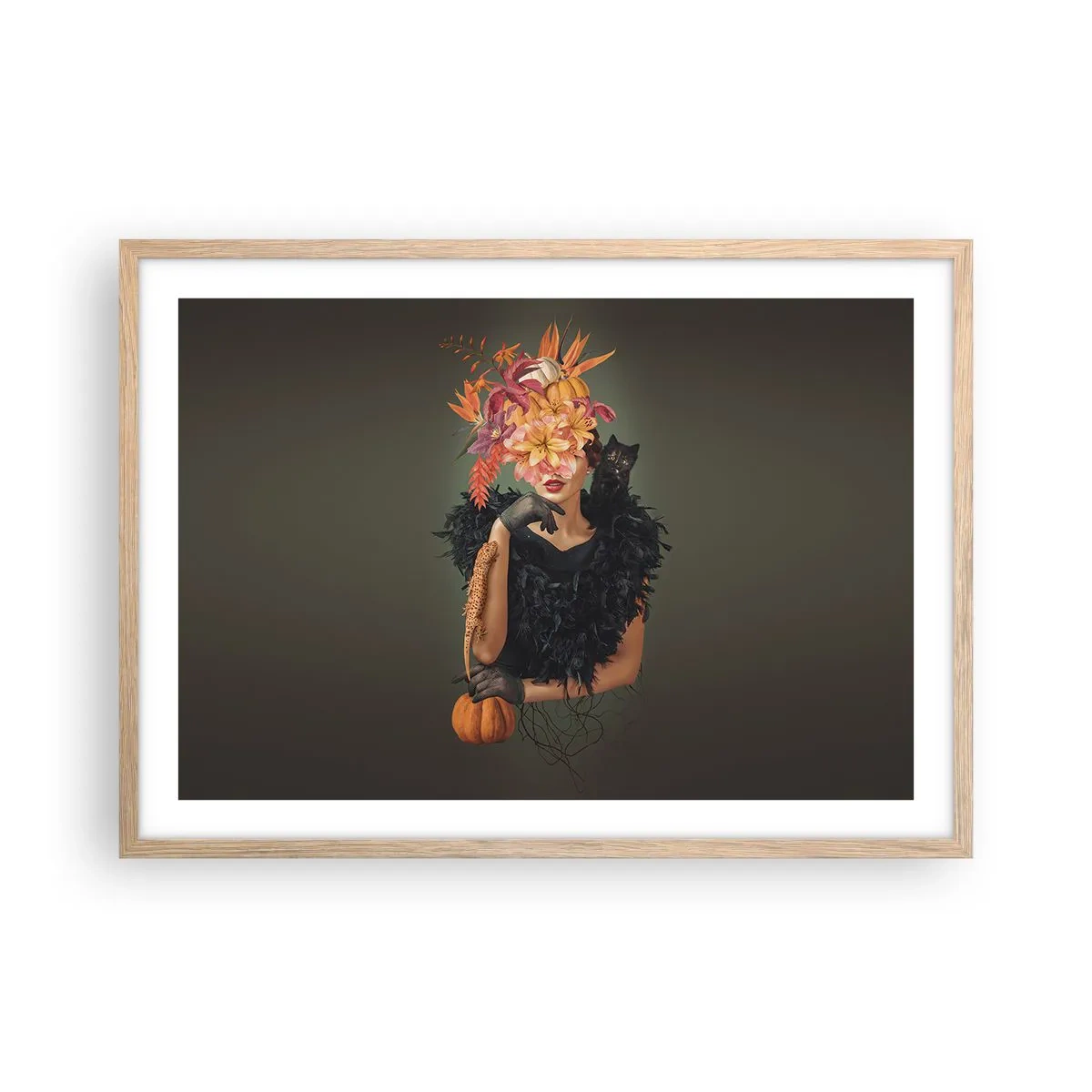 Affiche dans un chêne clair - Poster - Sort de sorcière - 70x50 cm