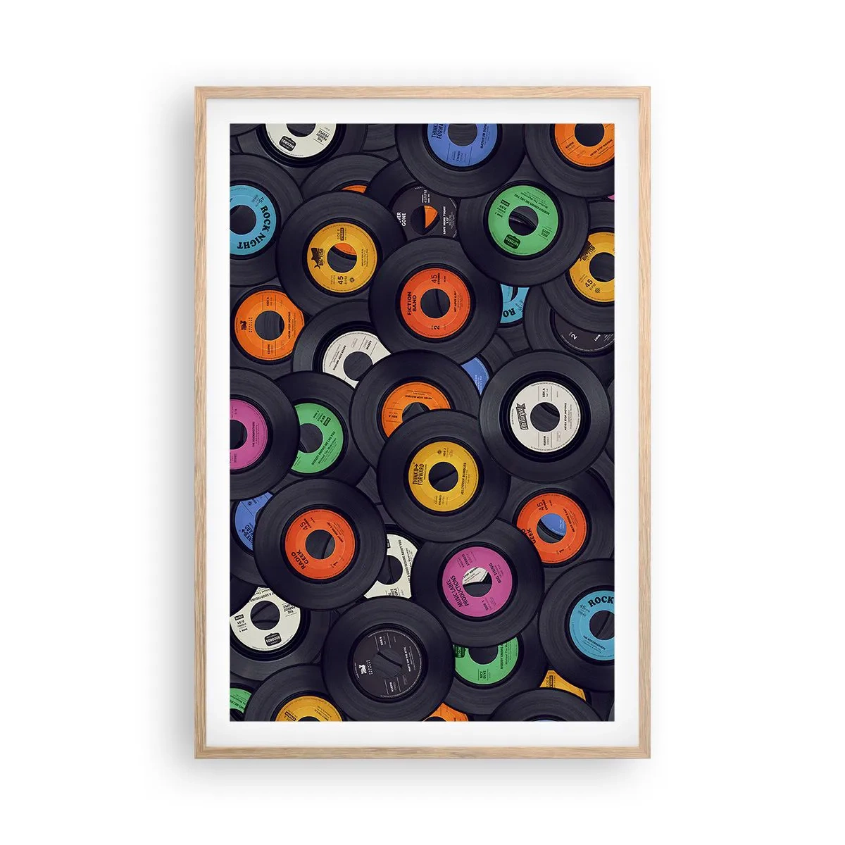 Affiche dans un chêne clair - Poster - Couleurs des classiques - 61x91 cm