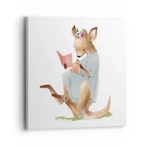 Impression sur toile - Image sur toile - Lis-moi maman - 30x30 cm