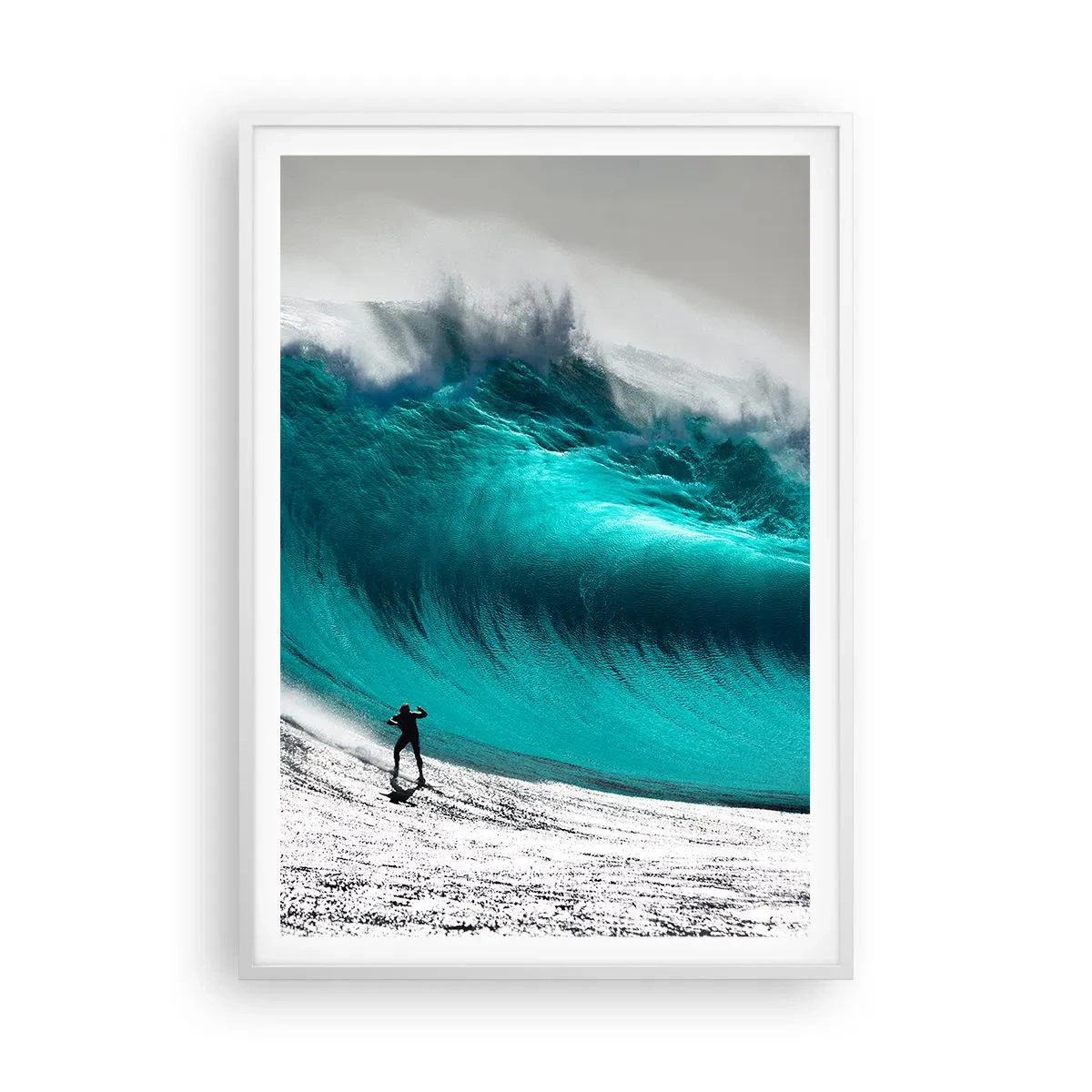 Affiche dans un cadre blanc - Poster - Challenge accepté - 70x100 cm