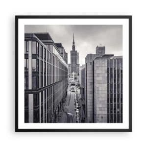 Affiche dans un cadre noir - Poster - Vallée de Varsovie - 60x60 cm