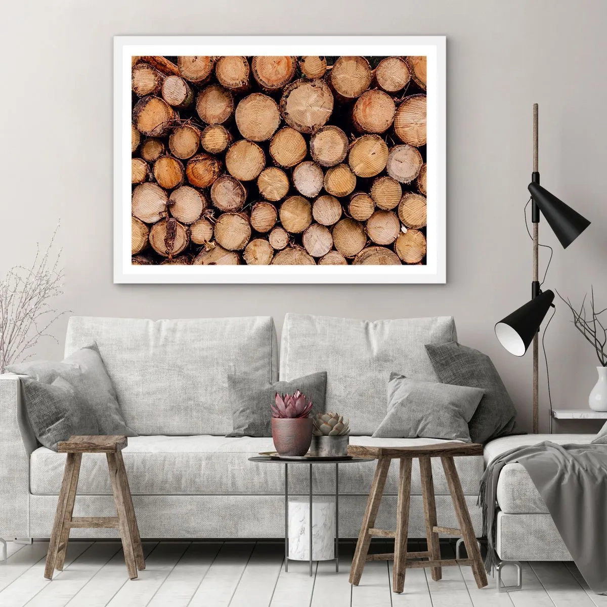 Affiche dans un cadre blanc - Poster - Nouveau commencement - 40x30 cm