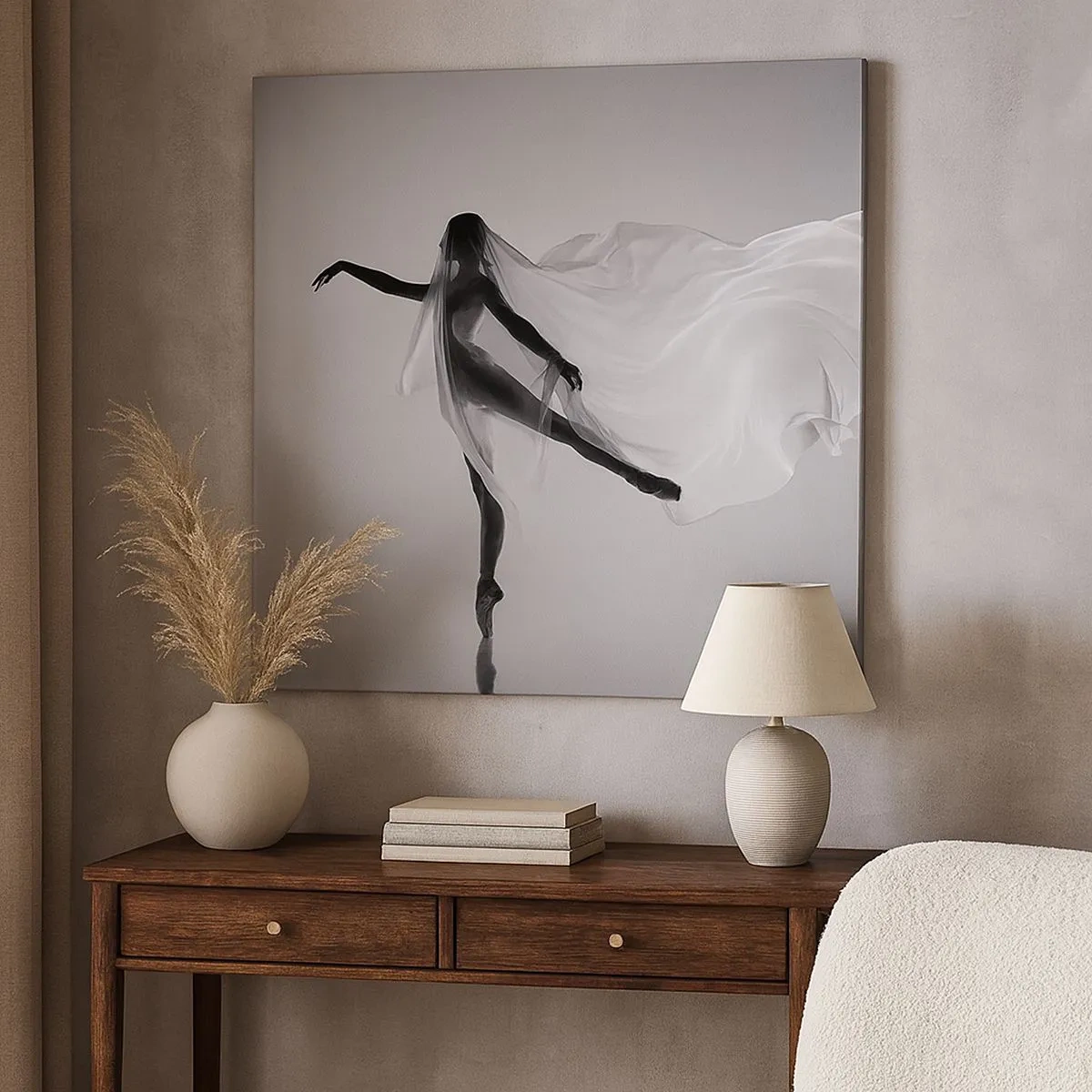 Impression sur toile - Image sur toile - Légèreté et grâce - 30x30 cm