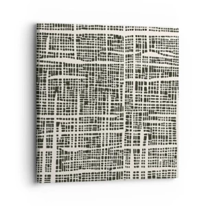 Impression sur toile - Image sur toile - Composition tissée - 30x30 cm