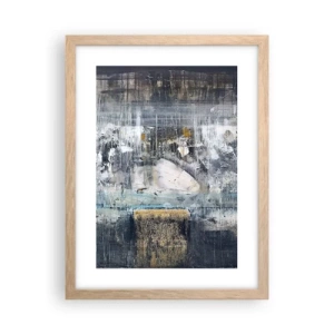 Affiche dans un chêne clair - Poster - Comme sur la glace, comme après décembre - 30x40 cm