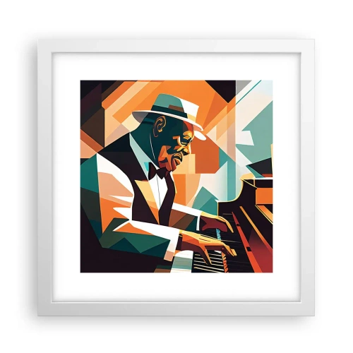 Affiche dans un cadre blanc - Poster - C’est tout le jazz - 30x30 cm