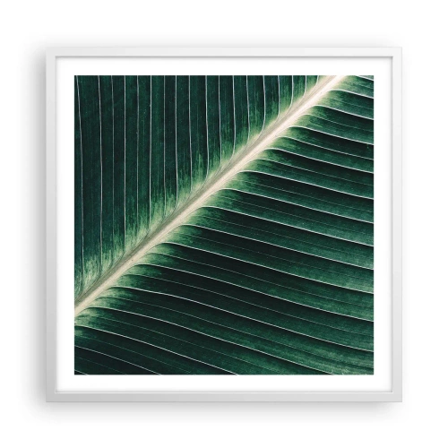 Affiche dans un cadre blanc - Poster - Le rythme de la nature - 60x60 cm