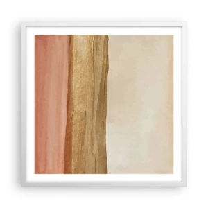 Affiche dans un cadre blanc - Poster - Composition verticale - 60x60 cm