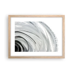 Affiche dans un chêne clair - Poster - Composition orbitale - 40x30 cm