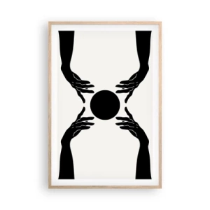 Affiche dans un chêne clair - Poster - Signe secret - 61x91 cm