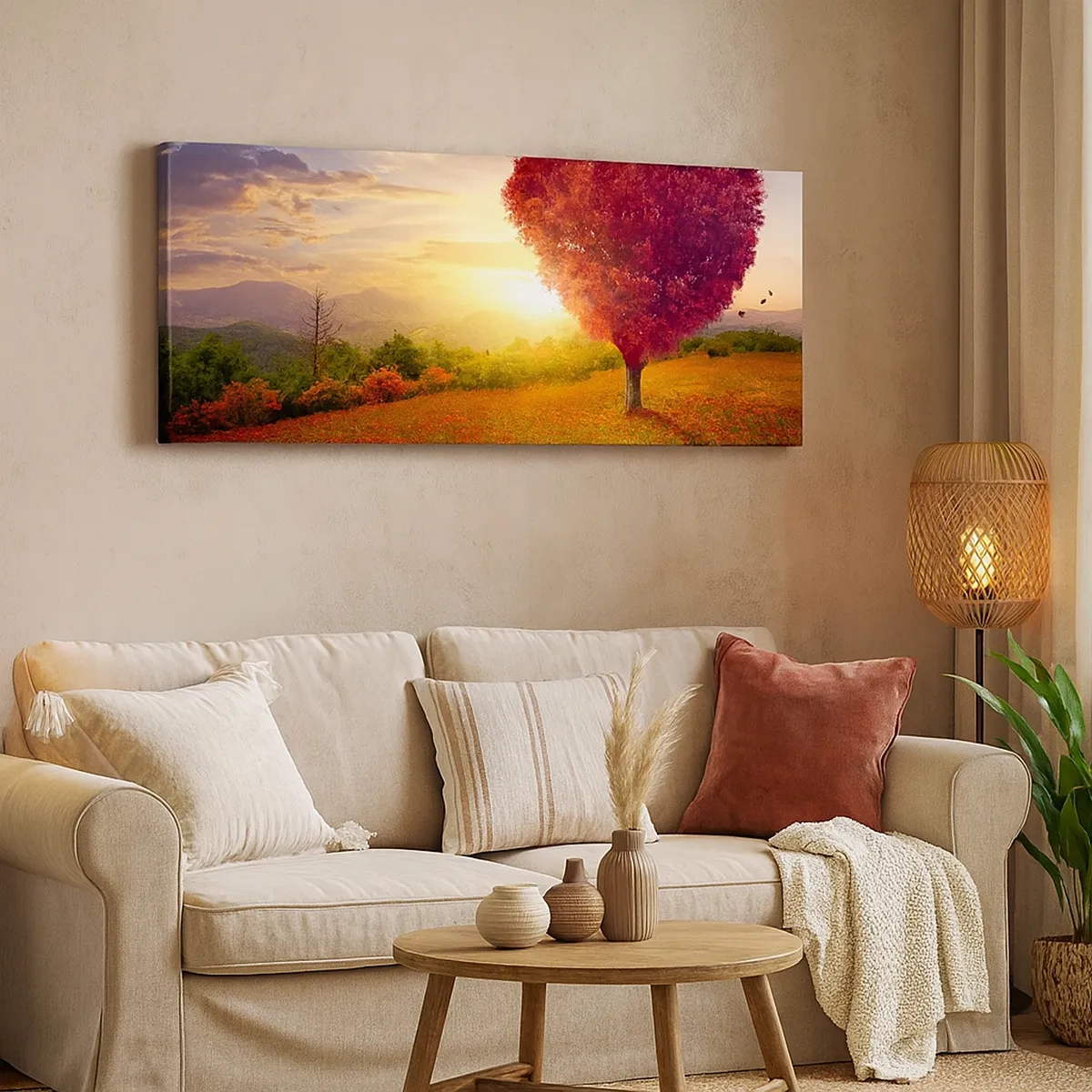 Impression sur toile - Image sur toile - Touche le cœur - 30x30 cm