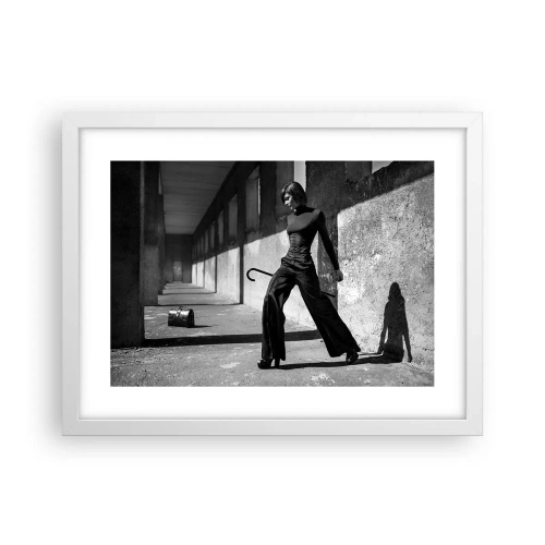 Affiche dans un cadre blanc - Poster - Élégance urbaine - 40x30 cm