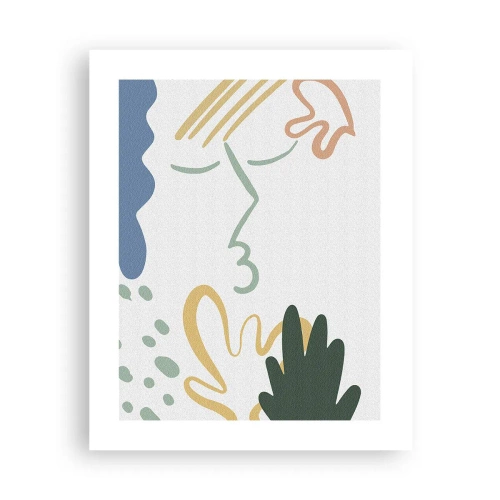Affiche - Poster - Baiser de fleurs - 40x50 cm