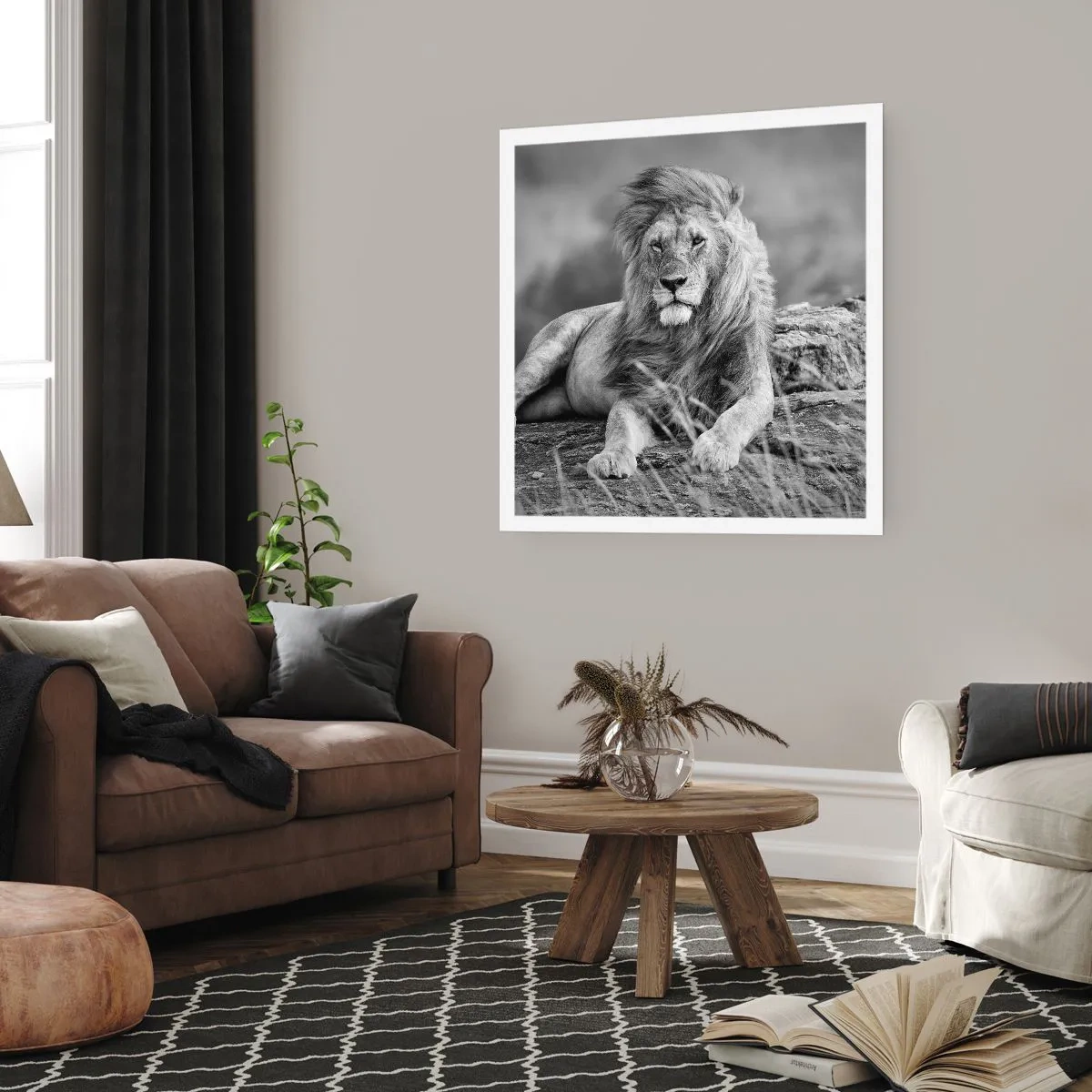 Affiche - Poster - Sieste royale - 30x30 cm