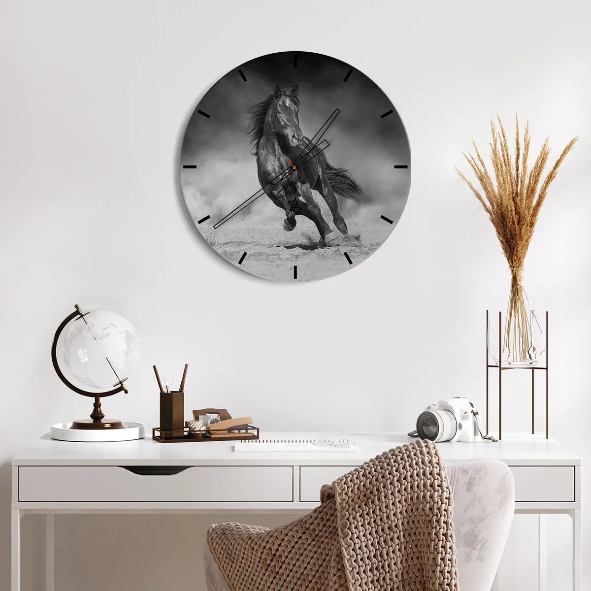 Horloge murale - Pendule murale - Digne de l'émir lui-même - 40x40 cm