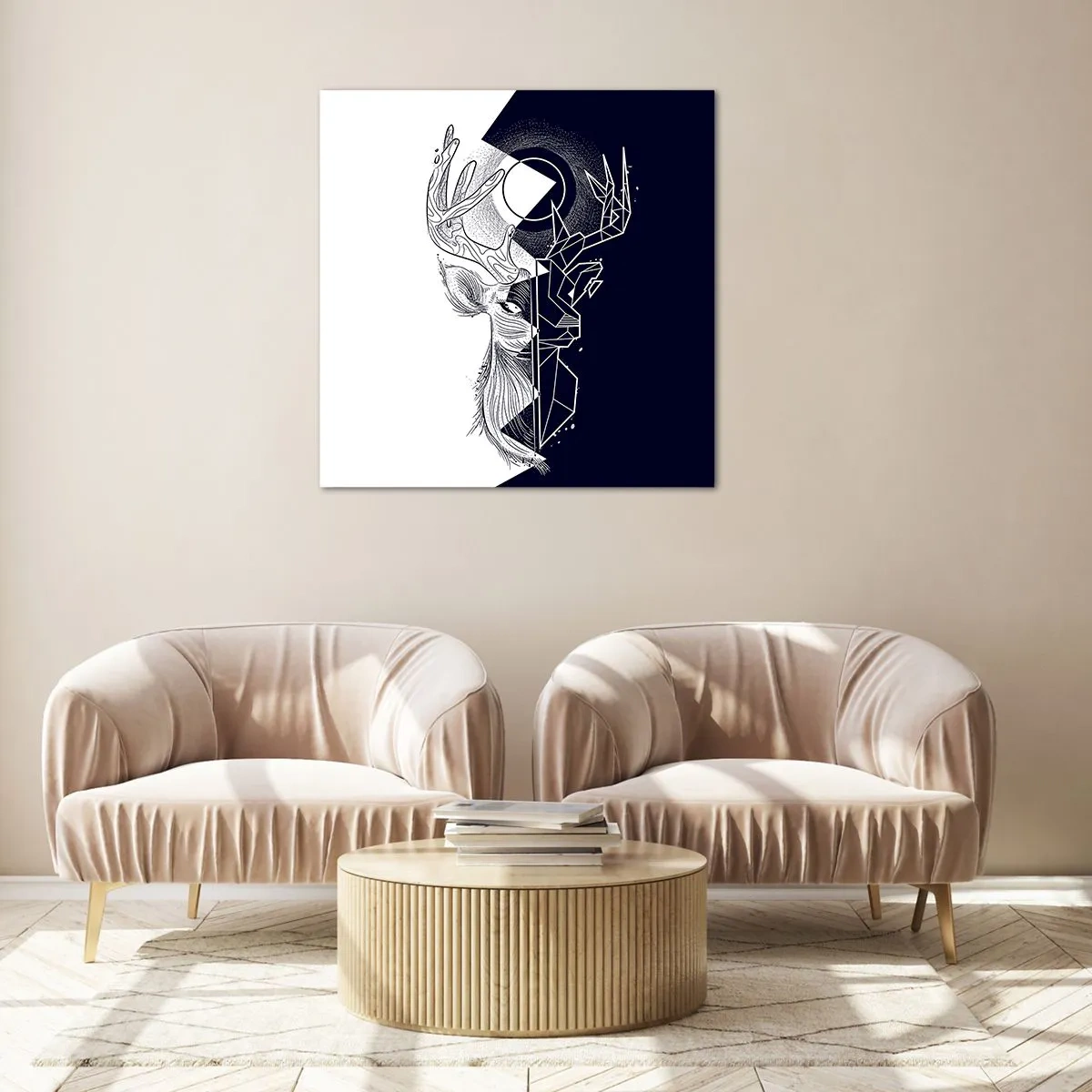 Impression sur verre - Image sur verre - La lutte et l'unité des contraires - 40x40 cm