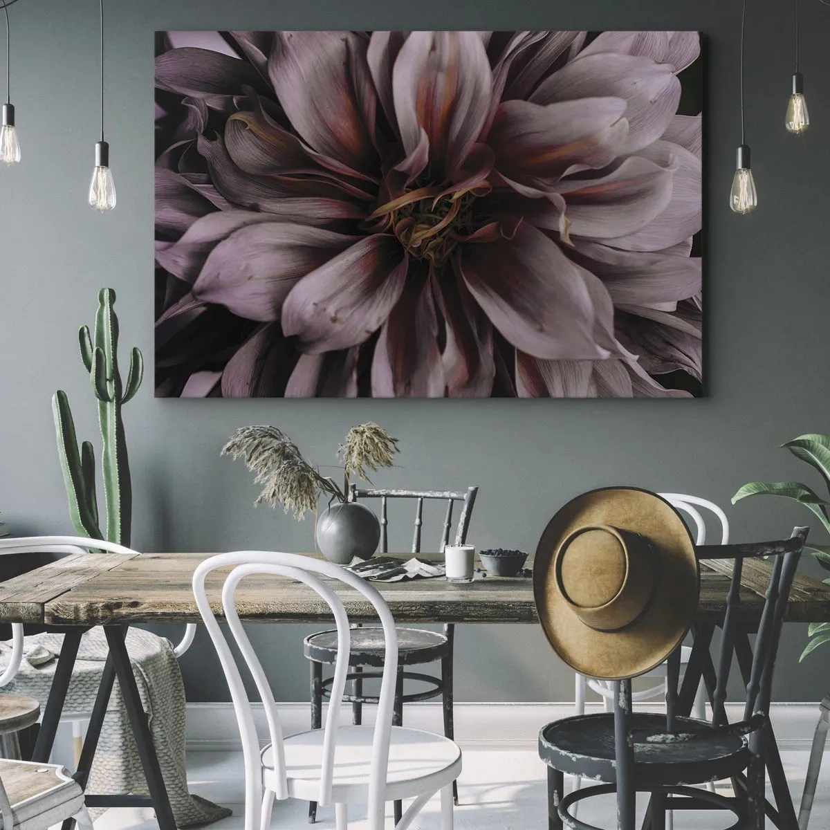 Impression sur toile - Image sur toile - Un coeur fleuri - 70x50 cm