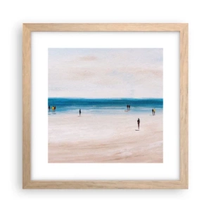 Affiche dans un chêne clair - Poster - Un besoin naturel - 30x30 cm