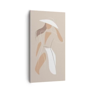 Impression sur toile - Image sur toile - Lea mode est un jeu - 55x100 cm