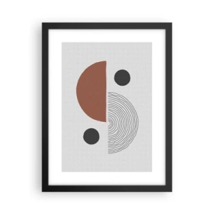 Affiche dans un cadre noir - Poster - Perfection de la roue - 30x40 cm