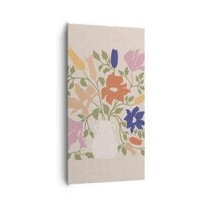 Impression sur toile - Image sur toile - Bouquet délicat - 65x120 cm