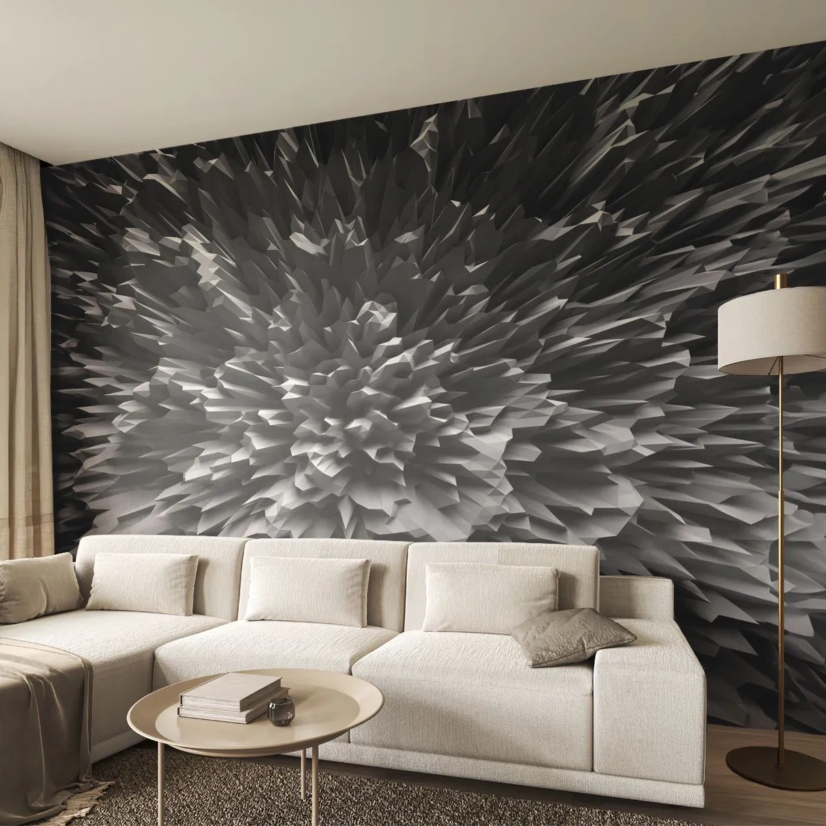 Papier Peint Autocollant Deluxe Sticker - Ça ne peut pas être plus dur que ça - 3D, Moderne, Tridimensionnel - 250x175 cm