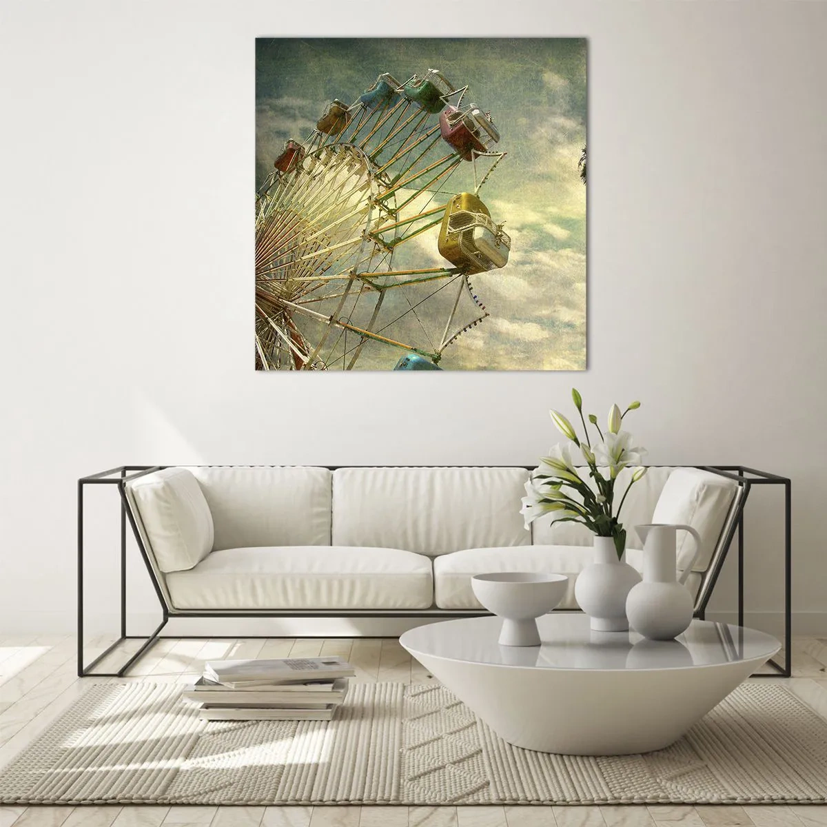 Impression sur verre - Image sur verre - On va faire la fête - 40x40 cm