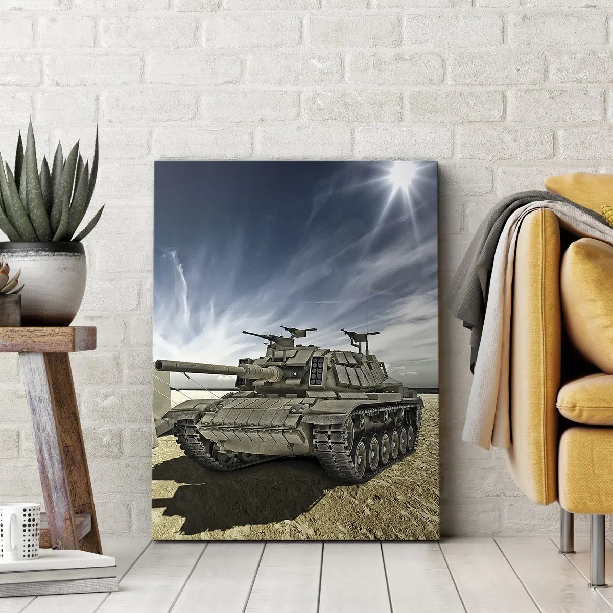 Impression sur toile - Image sur toile - Un rêve militaire - 55x100 cm