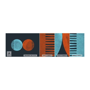Échantillon de Papier Peint Autocollant Deluxe Sticker - Seulement la géométrie ? - Abstraction, Morceau, Les quartiers - 100x30 cm