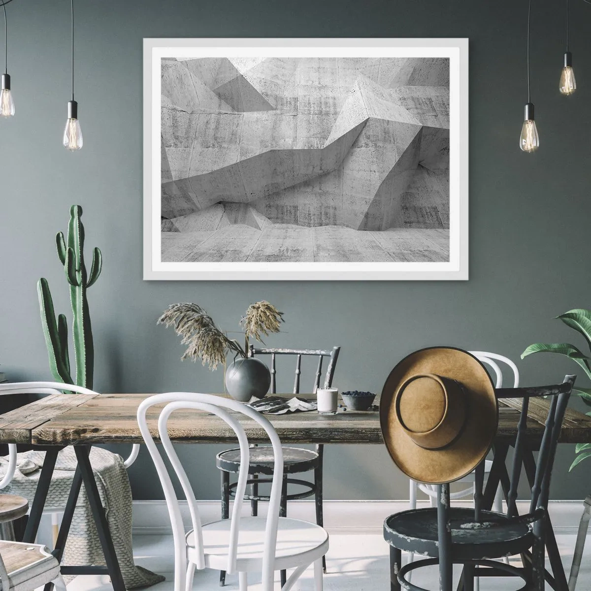 Affiche dans un cadre blanc - Poster - Un vrai challenge - 40x30 cm