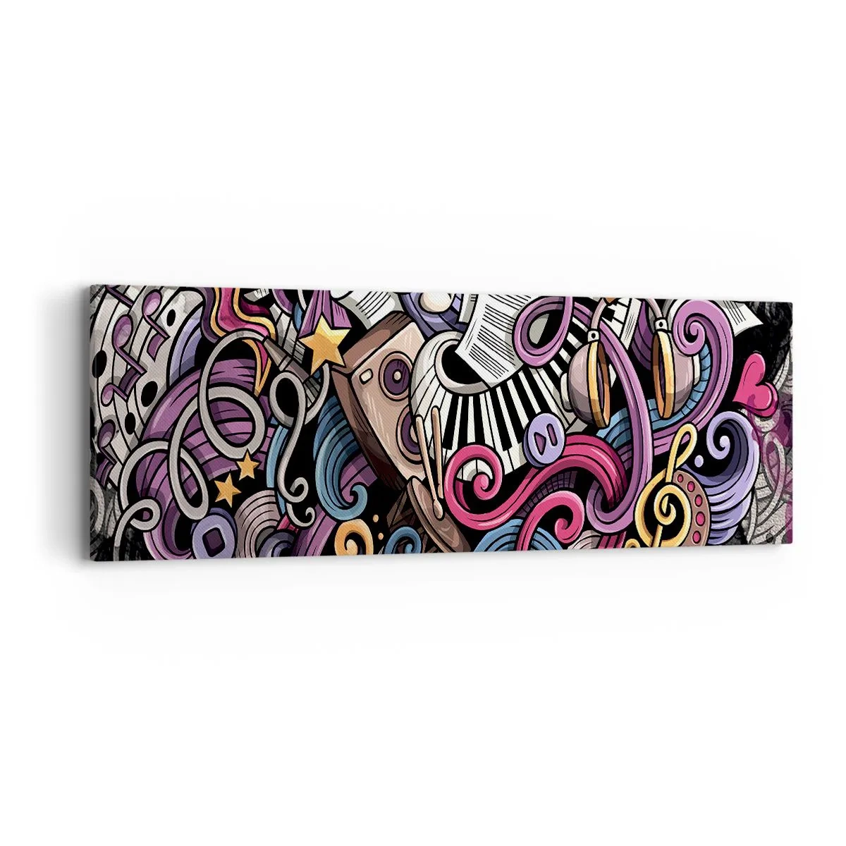 Impression sur toile - Image sur toile - Mélodie compliquée - 90x30 cm