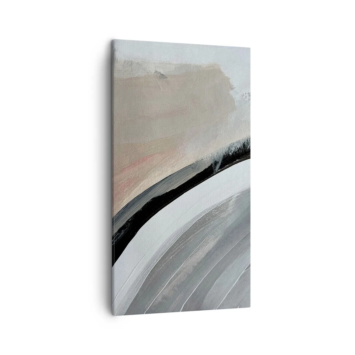 Impression sur toile - Image sur toile - Composition : arc de noir et gris - 45x80 cm