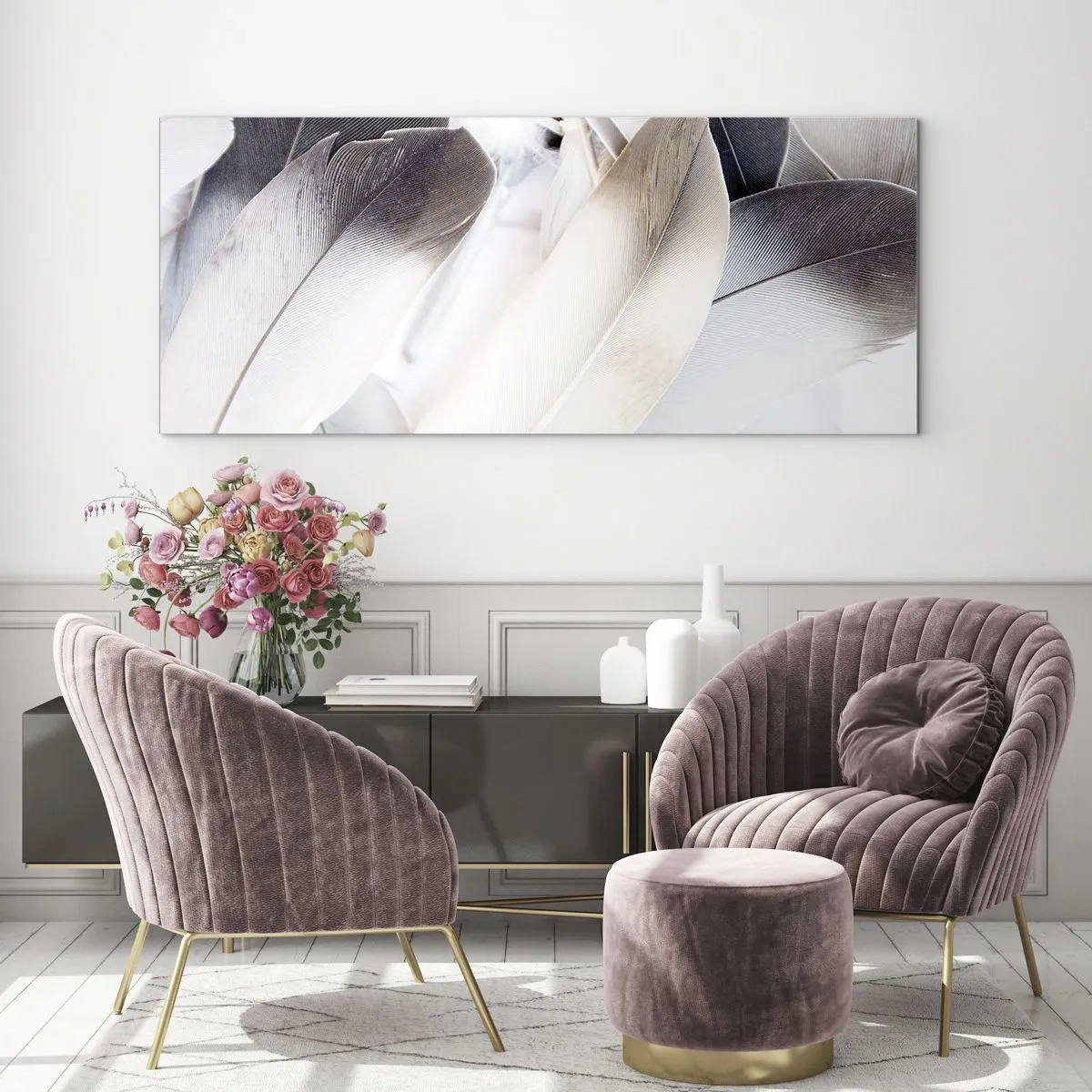 Impression sur verre - Image sur verre - Presque angélique - 90x30 cm