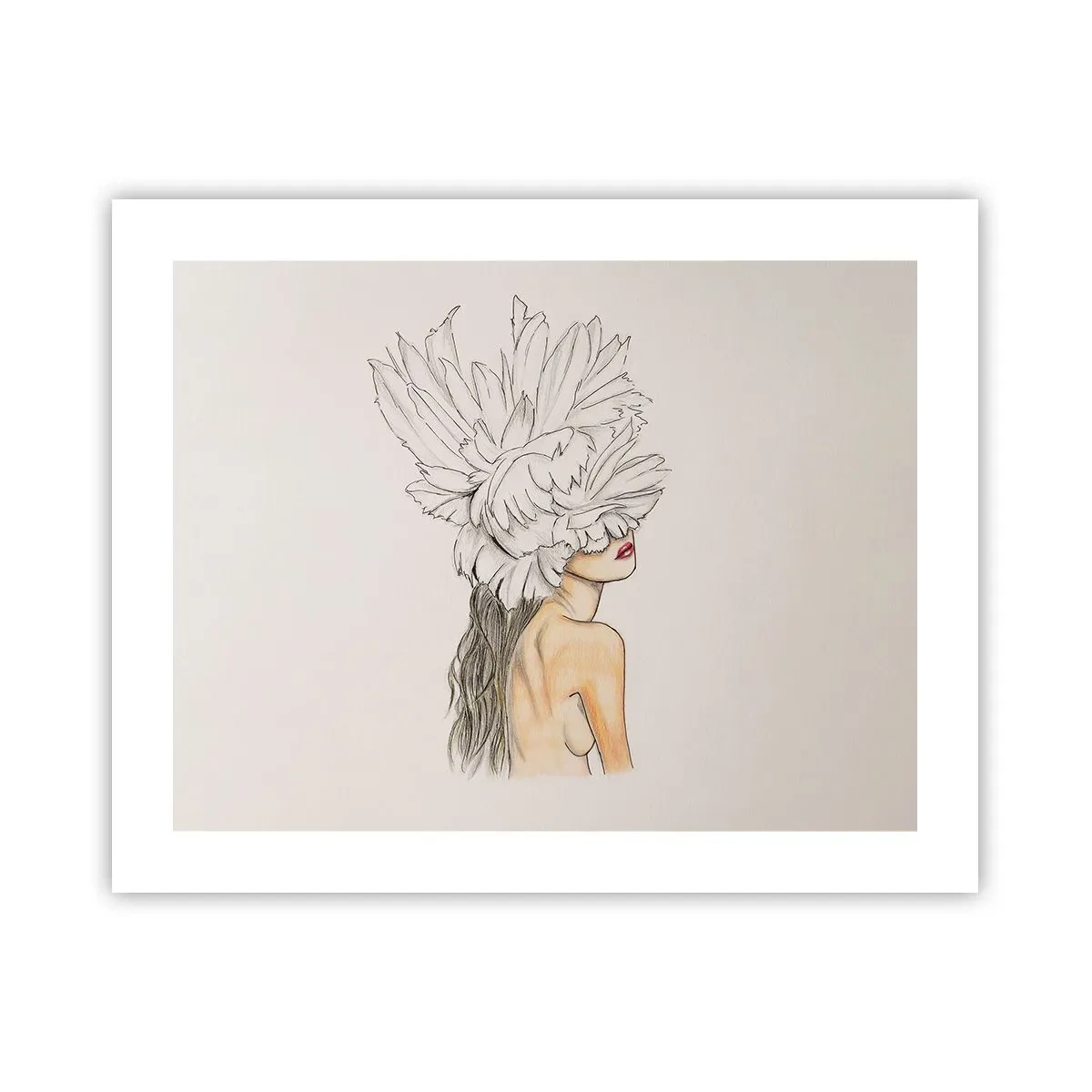 Affiche - Poster - Beauté couronnée - 50x40 cm