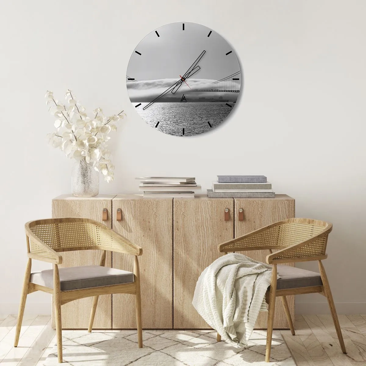 Horloge murale - Pendule murale - Naviguez à travers les Portes des Étoiles - 40x40 cm