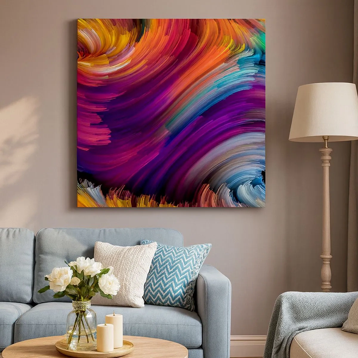 Impression sur toile - Image sur toile - Le début d'un nouveau monde - 30x30 cm