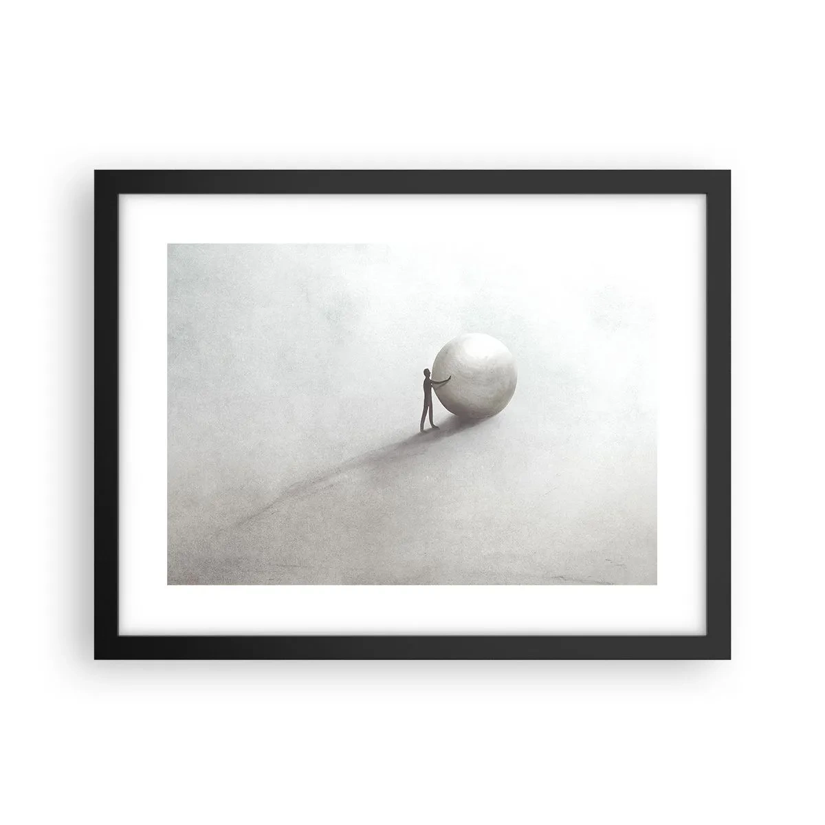 Affiche dans un cadre noir - Poster - Jeu de la vie - 40x30 cm