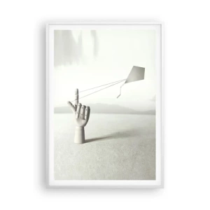 Affiche dans un cadre blanc - Poster - Épreuve de force - 70x100 cm